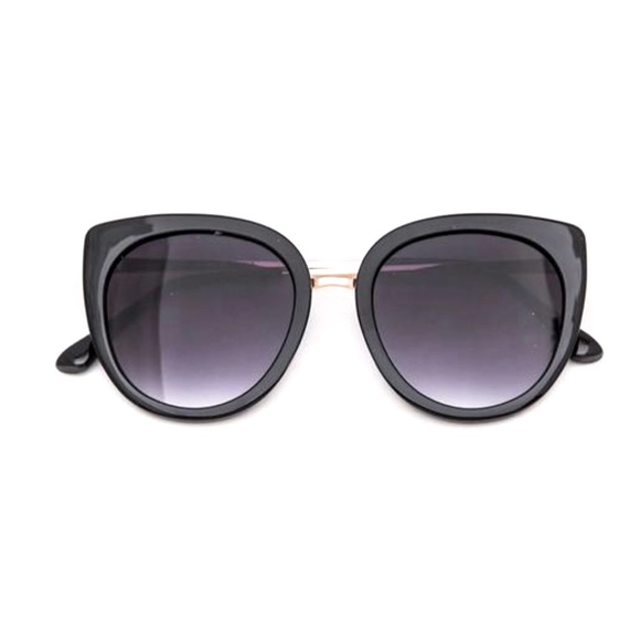 Avery Classic Black Cat-Eye Sunglasses